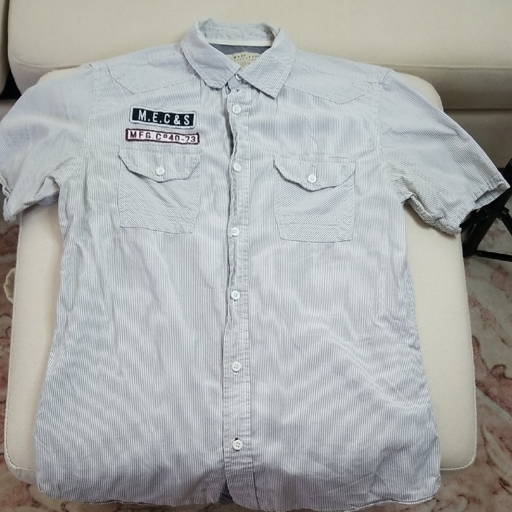 Marc Eckó Men's Gray Short Sleeve Shirt